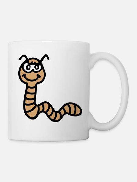 Ver de terre vilain - Mug blanc - blanc