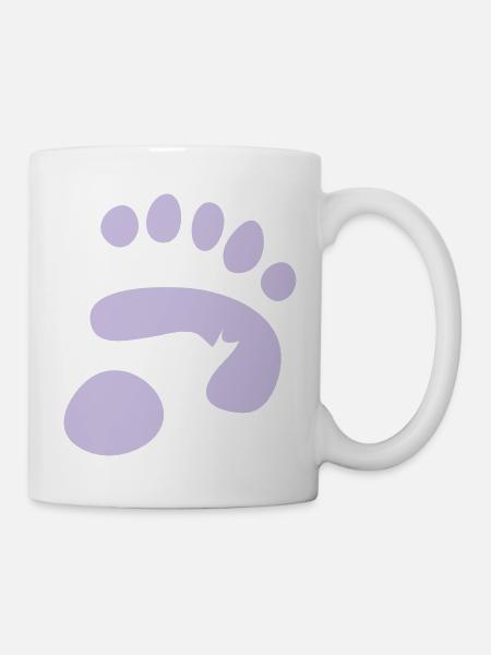panda paw print - Mug - white