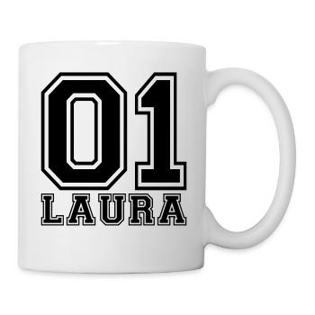 Laura - Name - Tasse - Weiß - Rechts