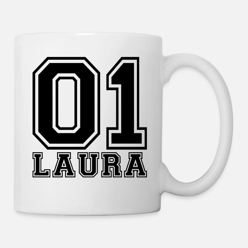 Laura - Nom - Mug blanc - blanc