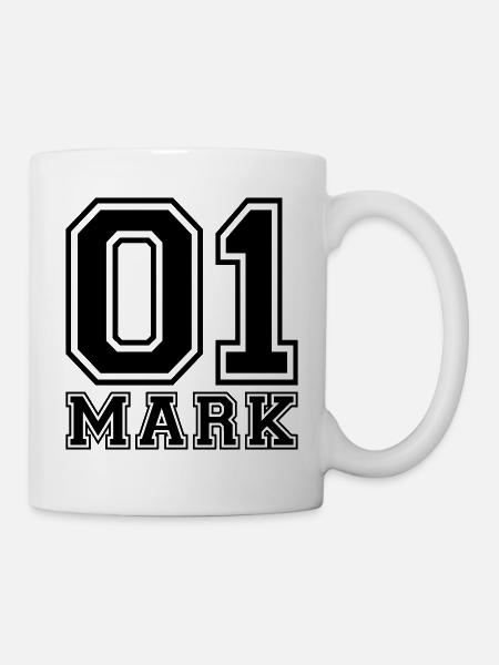 Mark - Name - Tasse - Weiß