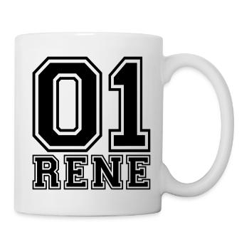 Rene - Name - Tasse - Weiß - Rechts