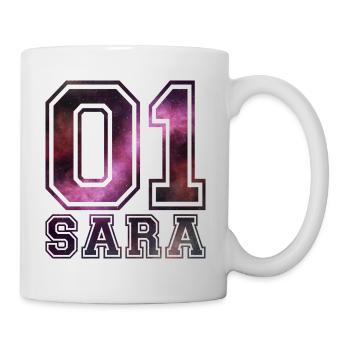 Sara Name - Tasse - Weiß - Rechts