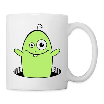 WILLY the friendly worm 1 - Mug - white - Right