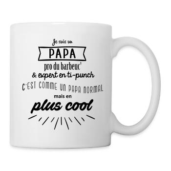 Je suis un papa... - Mug blanc - blanc - Droite