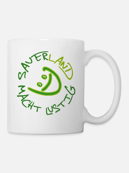 SAUERLAND MACHT LUSTIG - Tasse - Weiß