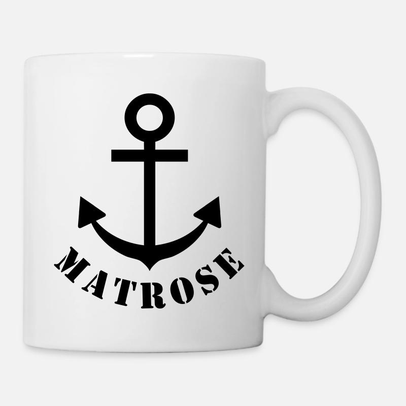 matrose Anker Kapitän Schifffahrt - Tasse - Weiß