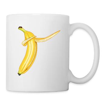 Déclaration: tamponnant Banana - Couleur - Mug blanc - blanc - Droite