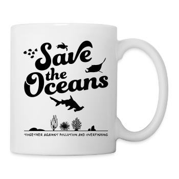 Save the Oceans - Tasse - Weiß - Rechts