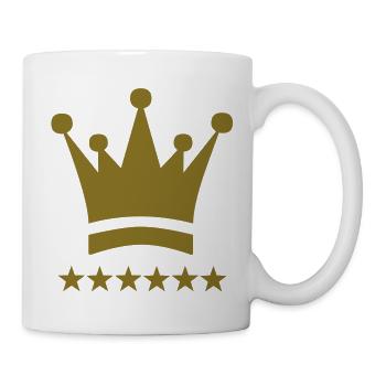 Krone - Tasse - Weiß - Rechts