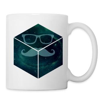 Mustache in Space - Tasse - Weiß - Rechts
