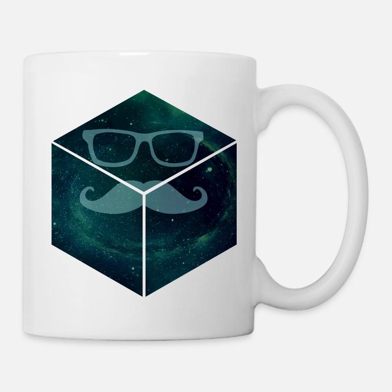 Mustache in Space - Tasse - Weiß