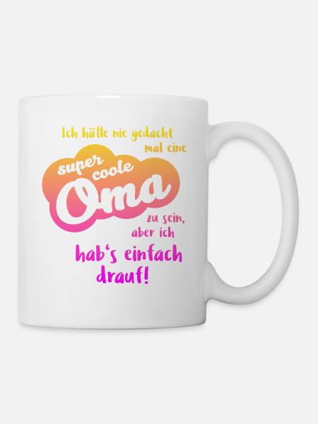 Super coolee Oma Geschenk beste Oma - Tasse - Weiß