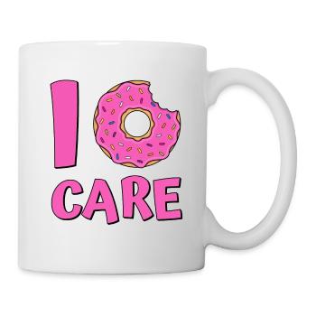 Donut saying I donut care donuts sweets pink - Mug - white - Right