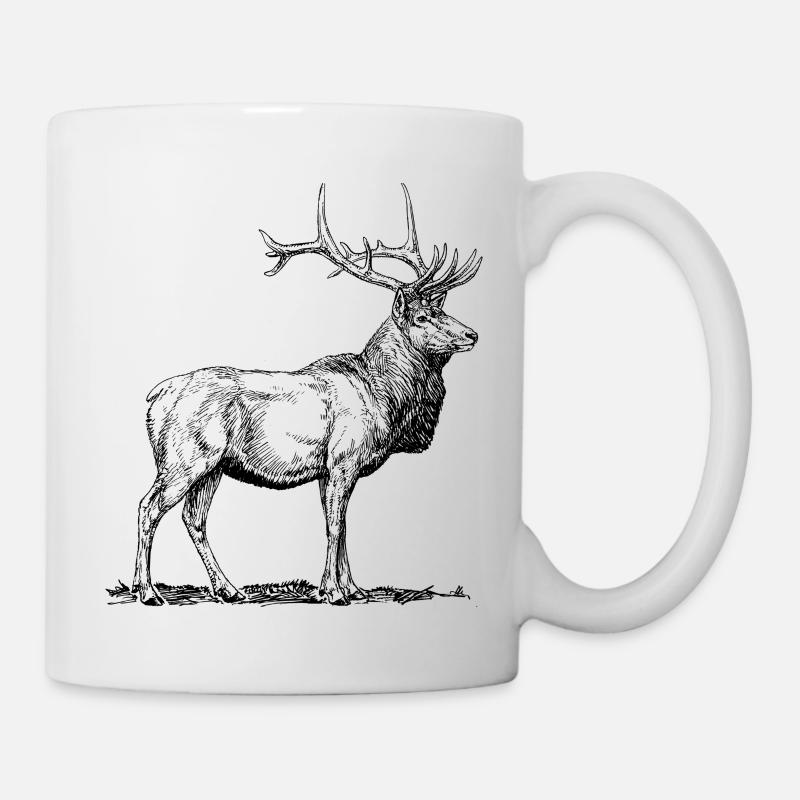 Stolzer Hirsch - Tasse - Weiß