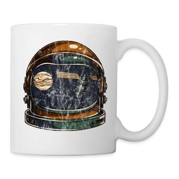 SATELLIT AUSTRONAUT - Kosmonauten Shirt Geschenk - Tasse - Weiß - Rechts
