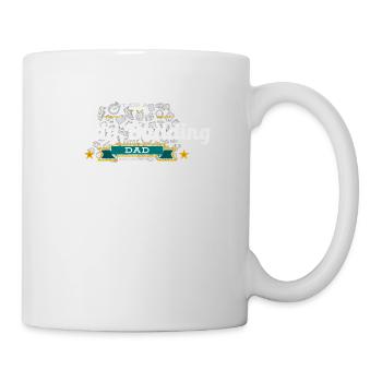 Body Building Dad Vater Shirt Geschenk Idee - Tasse - Weiß - Rechts