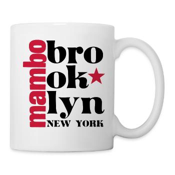 Mambo brooklyn NY - Dance Salsa Shirt - Mug blanc - blanc - Droite