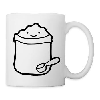 Mehlsack Roggen, Mühle, Müller - Tasse - Weiß - Rechts