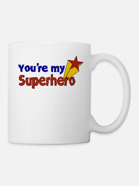Tu es mon super-héros - Mug blanc - blanc