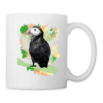 Macareux Graffiti - Mug blanc - blanc - Droite