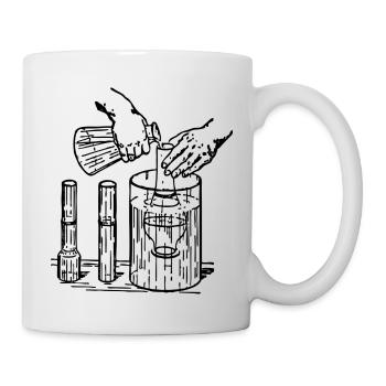 tube à essai flacon tube expérience chimie chimie chimie chimie - Mug blanc - blanc - Droite