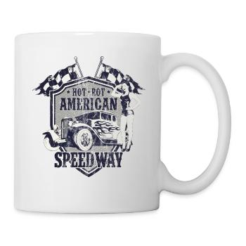 SPEEDWAY AMERICAN HOTRODS - Hot Rod Gift - Mug - white - Right