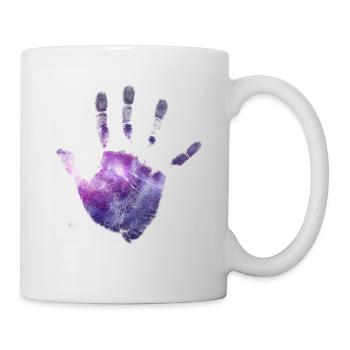 Galaxy hand - Mug - white - Right