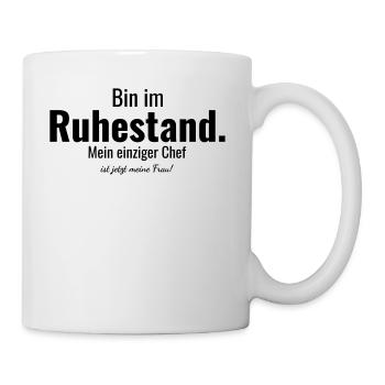 Rente, Ruestand, Verheiratet, Opa, Rentner - Tasse - Weiß - Rechts
