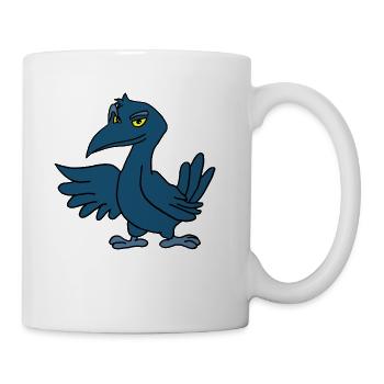 Krähe - Mug blanc - blanc - Droite