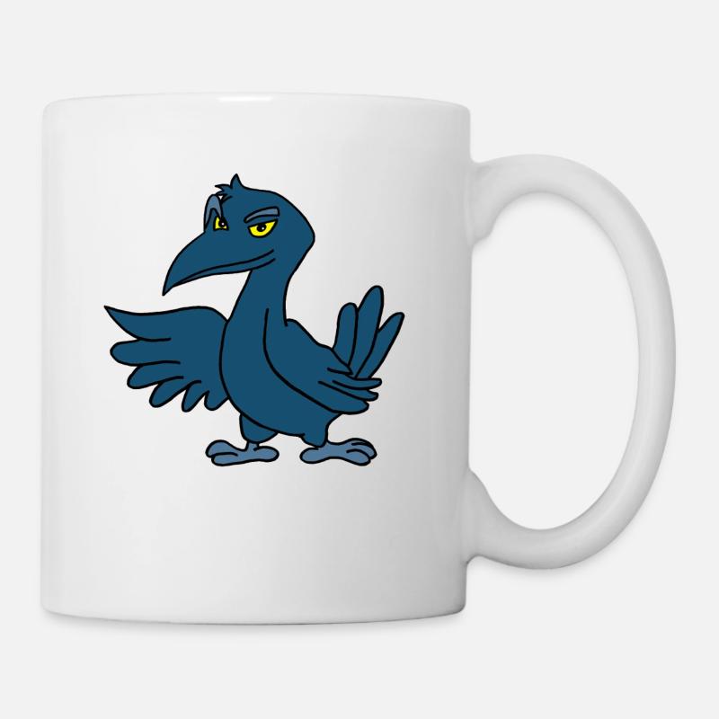 Krähe - Tasse - Weiß