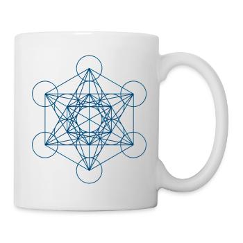 Metatron's Cube - blue - Mug - white - Right
