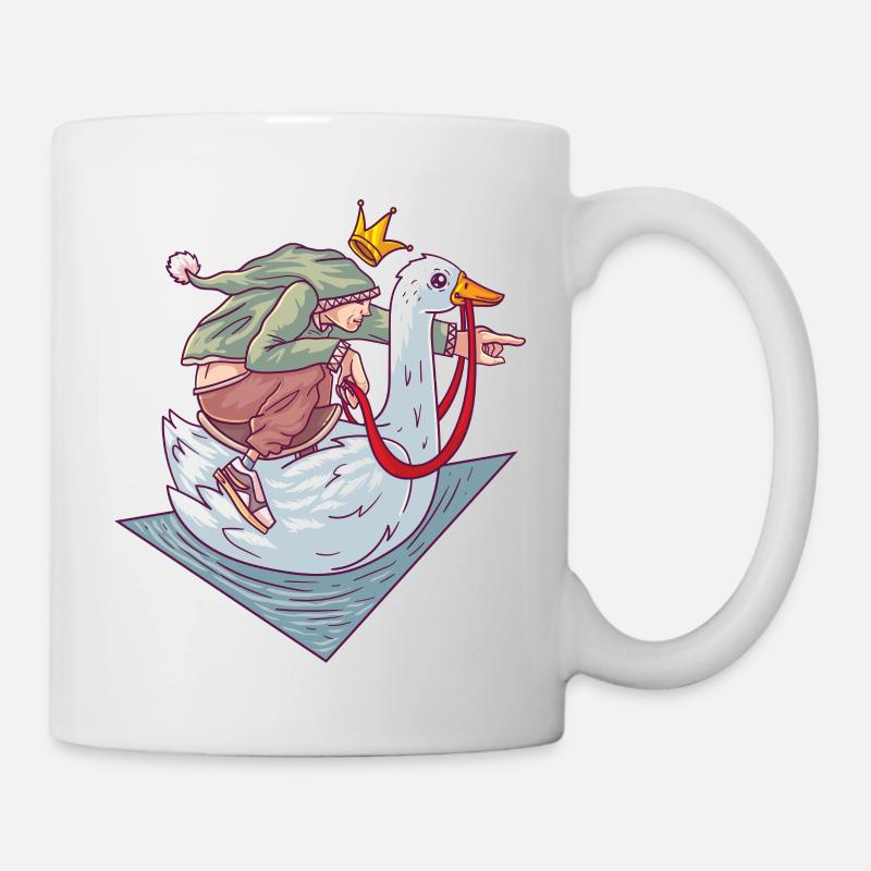 Brüder Grimm Die goldene Gans Märchen - Tasse - Weiß