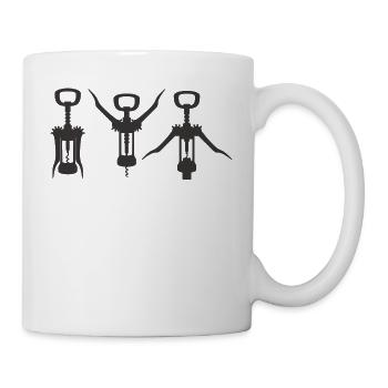 Flaschenöffner - Tasse - Weiß - Rechts
