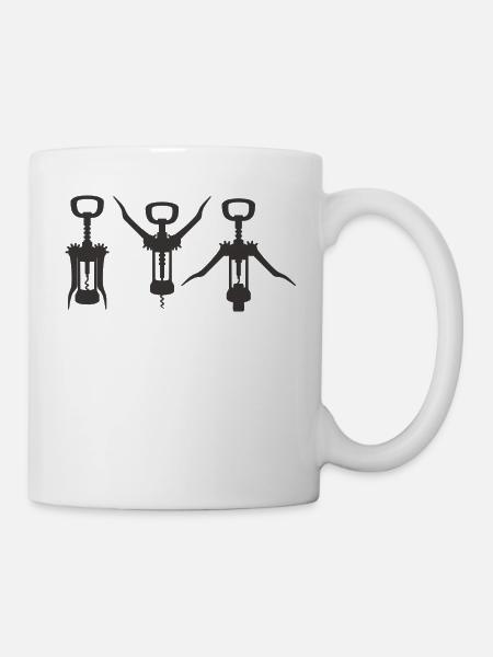 Flaschenöffner - Tasse - Weiß