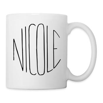 Nicole Geschenk - Tasse - Weiß - Rechts