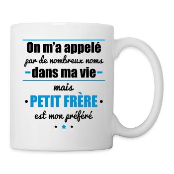 Appelé mais petit frère, cadeau petit frere - Mug blanc - blanc - Droite