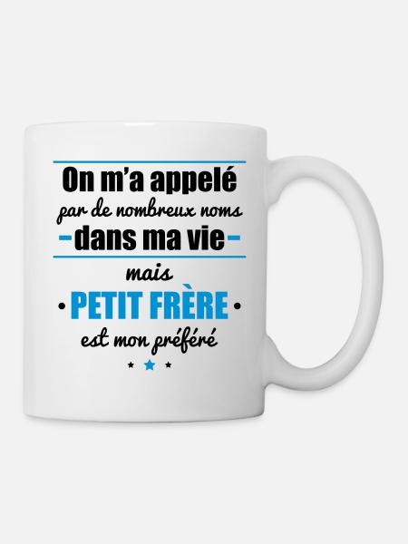 Appelé mais petit frère, cadeau petit frere - Mug blanc - blanc