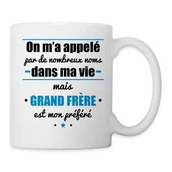 Appelé mais grand frère , cadeau grand frere - Mug blanc - blanc - Droite