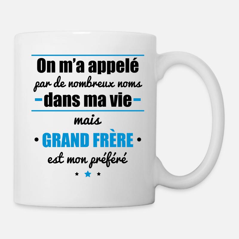 Appelé mais grand frère , cadeau grand frere - Mug blanc - blanc