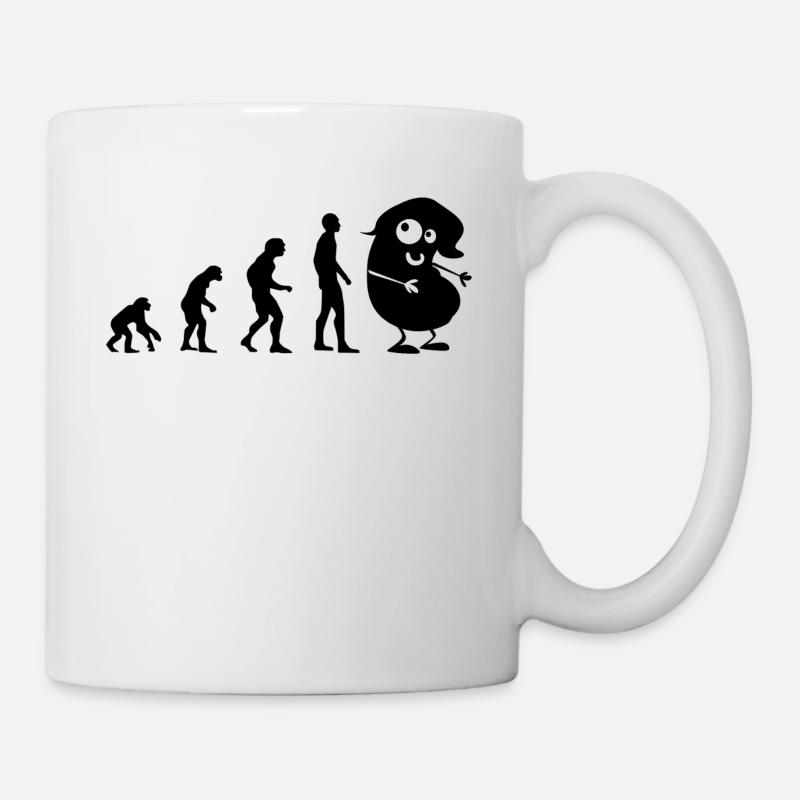 Evolution - die Bohne - Tasse - Weiß