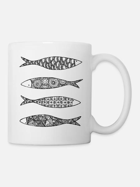 Sardinen - Tasse - Weiß