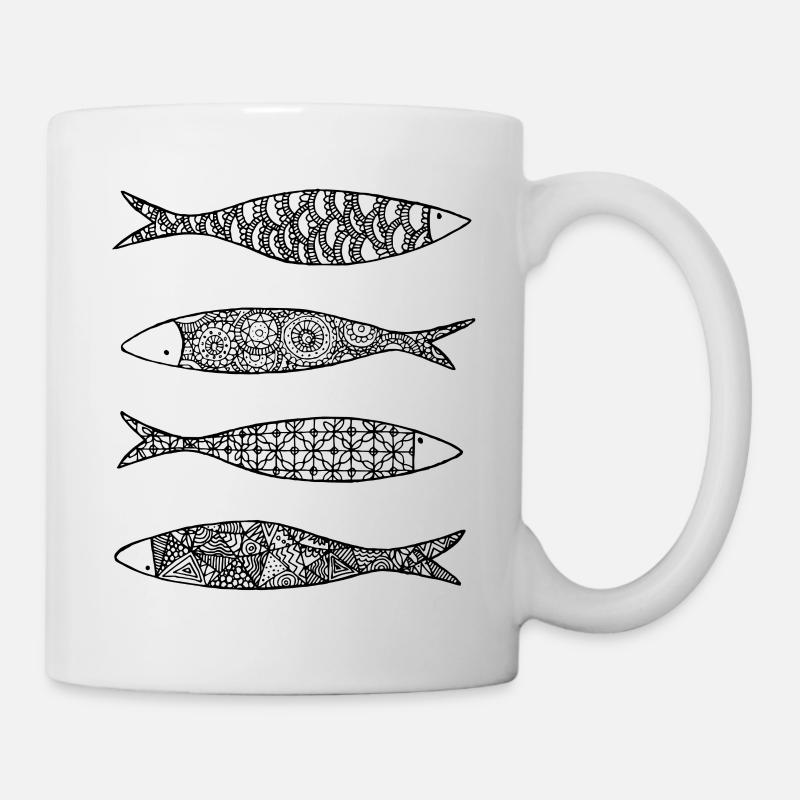 Sardinen - Tasse - Weiß