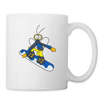 Djen snowboard Wana - garçon - Mug blanc - blanc - Droite