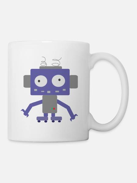 Cute Little Robot - Mug - white