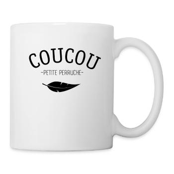 Kuckucksittich - Feder - Tasse - Weiß - Rechts