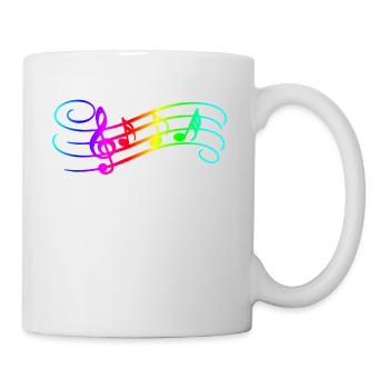 Music Notes - Tasse - Weiß - Rechts