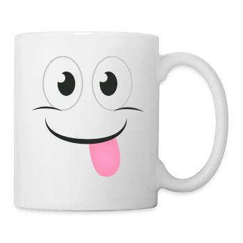 VISAGE NAUGHTY - Chemises cadeaux drôles de bandes dessinées - Mug blanc - blanc - Droite