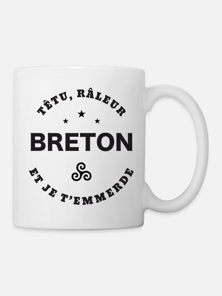 Breton Têtu, raleur - Mug blanc - blanc