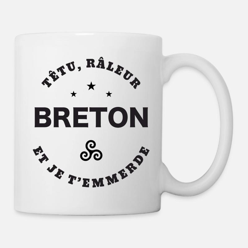 Breton Têtu, raleur - Mug blanc - blanc